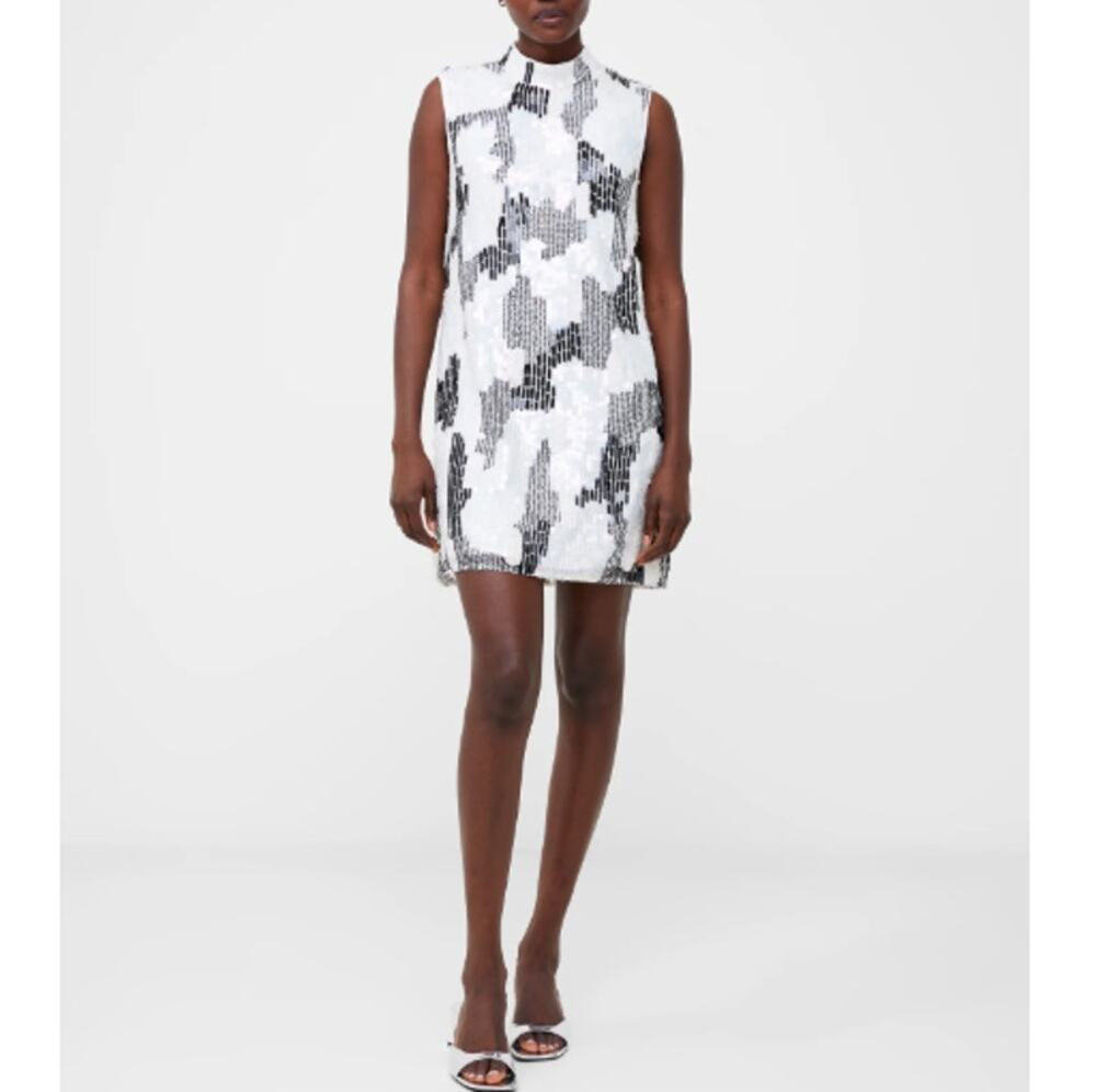 New FRENCH CONNECTION Women's Azariah Sequin Mini Dress Size 2